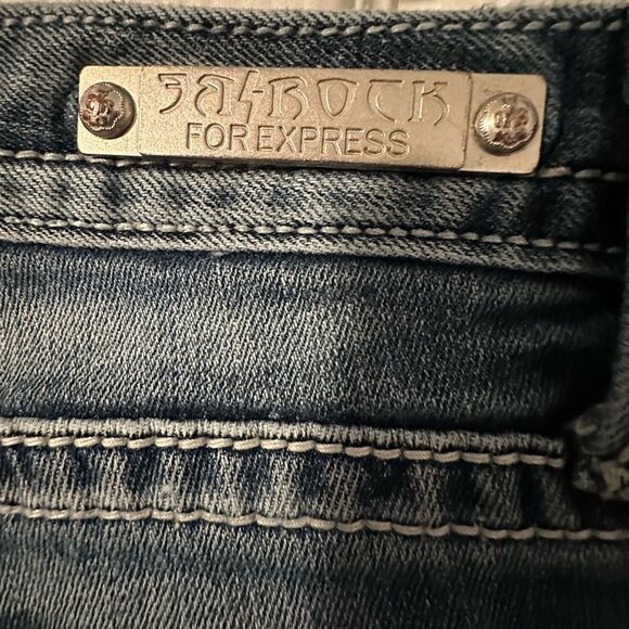 Rerock for Express bootcut distressed jeans Size 6S Western Jeans - Picture 7 of 9
